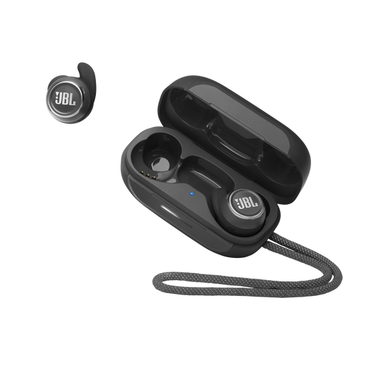 JBL Reflect Mini NC - Black - Waterproof true wireless Noise Cancelling sport earbuds - Detailshot 7 image number null